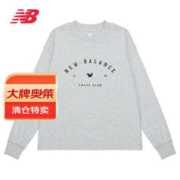 new balance NB卫衣秋季印花男款套头长袖上衣 女款 WT23558-AG S