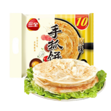 三全  原味手抓饼 900g10片/包  *7件