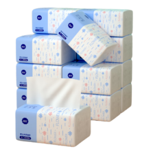 需首购：漫花 400张5层家用纸巾抽纸 10包【170mm*118mm*400张】