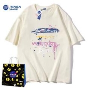 2NASA联名男女同款潮牌纯棉T恤短袖