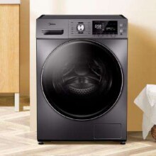 PLUS会员: Midea 美的 滚筒洗衣机全自动 10公斤 变频除螨除菌专业羊毛洗 MG100A5-Y46B