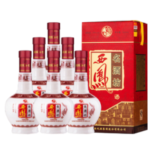 PLUS会员、京东百亿补贴：西凤酒 名酒坊45度 浓香老白酒 2011年 500mL 6瓶