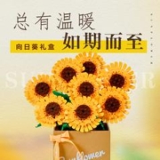 LEGO 乐高 官方旗舰店40524向日葵永生花礼盒积木玩具
