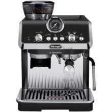 德龙（Delonghi）咖啡机 骑士系列半自动咖啡机 冷萃技术 意式家用 一体式研磨器 EC9255.BK 黑色 乐队的夏天专供款