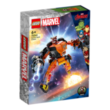 乐高（LEGO）积木拼装超级英雄76243火箭浣熊威猛机甲6岁+儿童玩具生日礼物