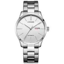 西铁城（CITIZEN）手表男日韩表自动机械白盘日显钢带商务送礼物NH8350-83A