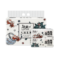 plus会员: 洁柔 可湿水面巾纸 3层*100抽*6包