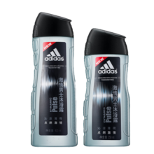 阿迪达斯（adidas）男士香波沐浴露双瓶装400ml送250ml清洁控油沐浴液舒缓肌肤 薄荷激情400+250ml