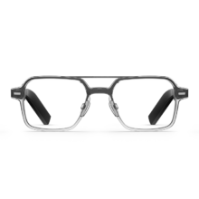 PLUS会员：华为 耳机智能眼镜 飞行员全框光学镜 透灰色