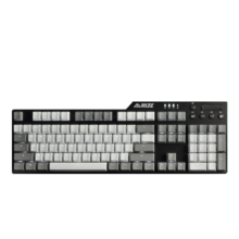 黑爵（AJAZZ）AK35I机械键盘 有线游戏键盘 PBT键帽 纯净白光 游戏 电脑 笔记本 吃鸡键盘 灰白色 茶轴
