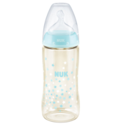 NUK新生儿奶瓶自然实感奶瓶婴儿奶瓶宝宝奶瓶颜色随机 星星感温 （0-6个月M孔）