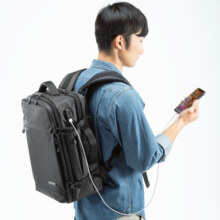 日本SANWA日式通勤上班防泼水防震14寸双肩笔记本电脑包16寸2WAY游戏手提背包15.6寸大容量多功能出差旅行包