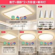 欧普（OPPLE）led智能吸顶灯客厅灯语音控制现代简约灯具灯饰卧室灯套餐 品见白