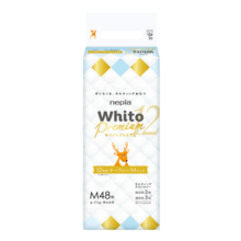 妮飘（Nepia）Whito Premium12小时纸尿裤 M48片（6-11kg）婴儿尿不湿