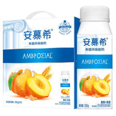 安慕希 黄桃燕麦风味酸奶200g*10盒/箱