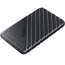 奥睿科（ORICO）移动硬盘盒2.5英寸USB3.0 SATA串口台式机笔记本外置盒固态机械SSD硬盘盒子 黑25PW1