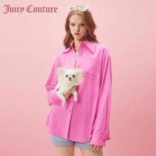 Juicy Couture 橘滋 樱桃朗姆Logo刺绣阔版女式衬衫