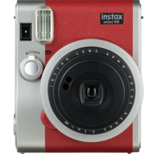 富士instax立拍立得 一次成像相机 mini90 典藏红