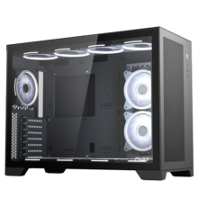 半岛铁盒（PADO）克莱因N2 黑色 游戏电脑台式机主机箱 （支持480水冷/E-ATX主板/双U3+Type-c）