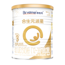 合生元（BIOSTIME）派星幼儿配方奶粉 3段(12-36个月)350克 新国标