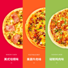 plus会员，概率券大:希地芝士披萨组合540g 3个装 *2份  美式培根+果蔬牛肉+蜜汁鸡肉