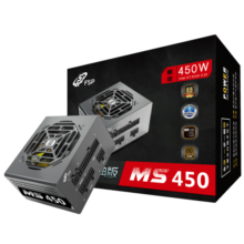 全汉（FSP）额定450W 经典版MS450 电源 (含模组线/SFX电源/铜牌认证/全模组/温控风扇/固态电容/DC-DC）