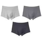 ubras男士内裤男冰丝抗菌裆 深灰+鸽羽灰+椰青灰L