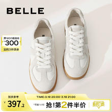 BeLLE 百丽 复古德训鞋女新款女鞋情侣款鞋子运动鞋轻便休闲鞋B0992CM3预