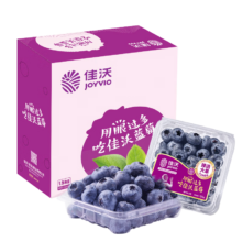 佳沃（joyvio）云南精选蓝莓巨无霸22mm+ 12盒原箱装 约125g/盒 新鲜水果