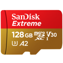 闪迪（SanDisk）128GB TF（MicroSD）内存卡 U3 V30 4K A2 兼容运动相机和无人机存储卡 读速高达190MB/s104.9元 (月销1w+)