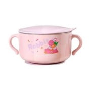 LOCK&LOCK 乐扣儿童餐具婴儿辅食碗宝吃饭碗316不锈钢吸盘训练碗小学生汤碗