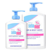 sebamed 施巴 儿童沐浴露洗发水二合一 400ml+200ml