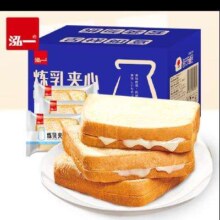 再降价、plus会员、需首购、掉落券:泓一 炼乳夹心面包2斤装