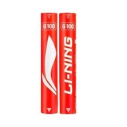 LI-NING 李宁 羽毛球G100室内外比赛训练用球飞行稳定耐打12只装