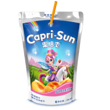 PLUS会员、有券的上：Capri-Sun果倍爽 果汁饮料 尝鲜装 桃苹果 200ml*1袋