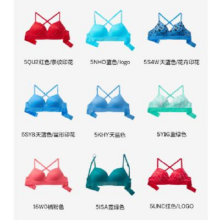 PLUS会员：维多利亚的秘密/Victoric's Secret PINK Logo 无钢圈文胸 5ISA蓝绿色 11202811
