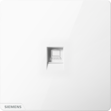 西门子（SIEMENS） 【清单报价】皓彩雅白色无边框大面板 开关插座面板家用暗装86型 电脑插座（超五类）