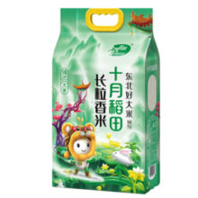 PLUS会员！十月稻田 长粒香大米 5kg