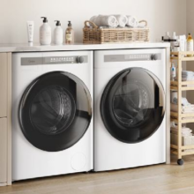 预售、PLUS会员：Midea 美的 清风明月 MG100AIR1+MH100AIR1 洗烘套装 10公斤