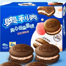PLUS会员：奥利奥 夹心云朵蛋糕  粒粒桃桃味4枚 88g