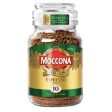 摩可纳Moccona 意式浓缩冻干速溶咖啡 无蔗糖黑咖啡 400g