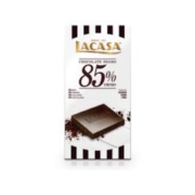 LACASA 乐卡莎 西班牙进口Lacasa糖果零食 85%可可 排块黑巧克力 100