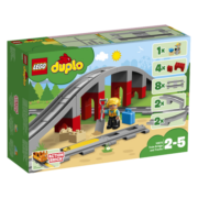 乐高（LEGO）积木玩具 得宝大颗粒系列10872火车桥梁与轨道 2岁+ 早教益智
