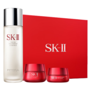 SK-II紧致3步曲(神仙水230ml+新大红瓶面霜50g+眼霜15g)sk2护肤品礼盒