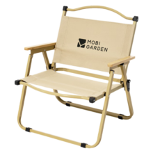 牧高笛（MOBIGARDEN）山川折叠椅 户外露营便携克米特椅折叠靠背椅 低躺椅/细沙黄