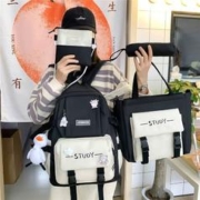88VIP会员：卡帝乐鳄鱼 校园帆布包三到五六年级大容量中学生初中生双肩包女书包女大学生