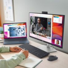 戴尔（DELL）23.8英寸 办公显示器 FHD IPS Type-C65W反向充电 防蓝光 内置音箱 弹出式摄像头 S2422HZ