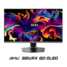 17日20点、预售：MSI 微星 MPG 321URX 31.5英寸OLED显示器（3840*2160、240Hz、99%DCI-P3、HDR400）