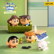 52TOYS 蜡笔小新MINI系列 趴盲盒手办迷你萌粒潮流摆件礼物周边玩具 单只盲盒（随机发）
