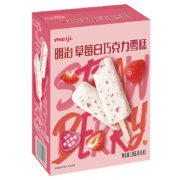 PLUS会员：meiji 明治 草莓白巧克力雪糕 40.8g*6支 *5件